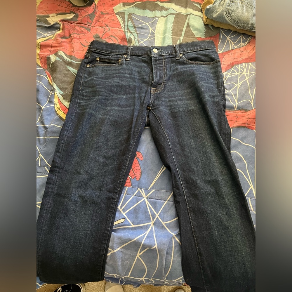 Abercrombie & fitch dark wash skinny jeans